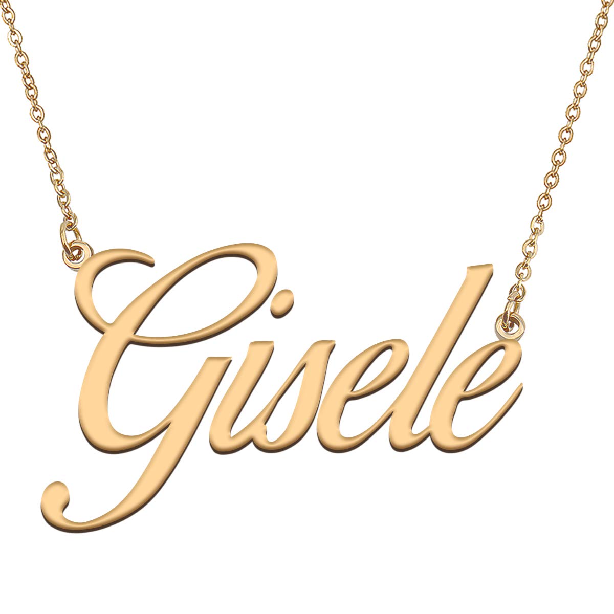 HUAN XUN Customized Custom Simple Any Name Necklace