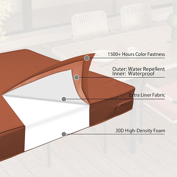 METLIV OUTDOOR CHAISE LOUNGE CUSHIONS, WATERPROOF PATIO CHAIR CUSHIONS FOR OUTDOOR FURNITURE WITH ADJUSTABLE TIES, LOUNGE CHAIR CUSHION WITH REMOVABLE COVER, 80 X 26 X 3 INCH, RED