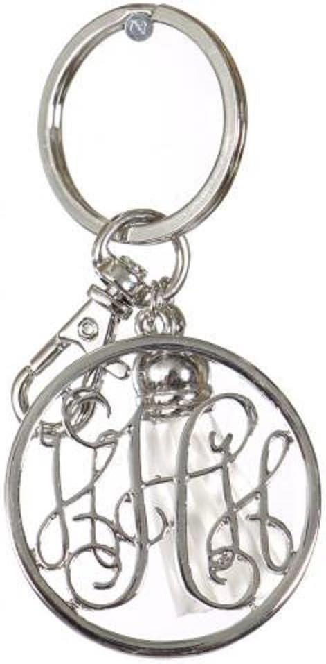 Personalized Monogrammed Alphabet Initial Letter Keychain, Key Ring, Bag Charm w/Tassel