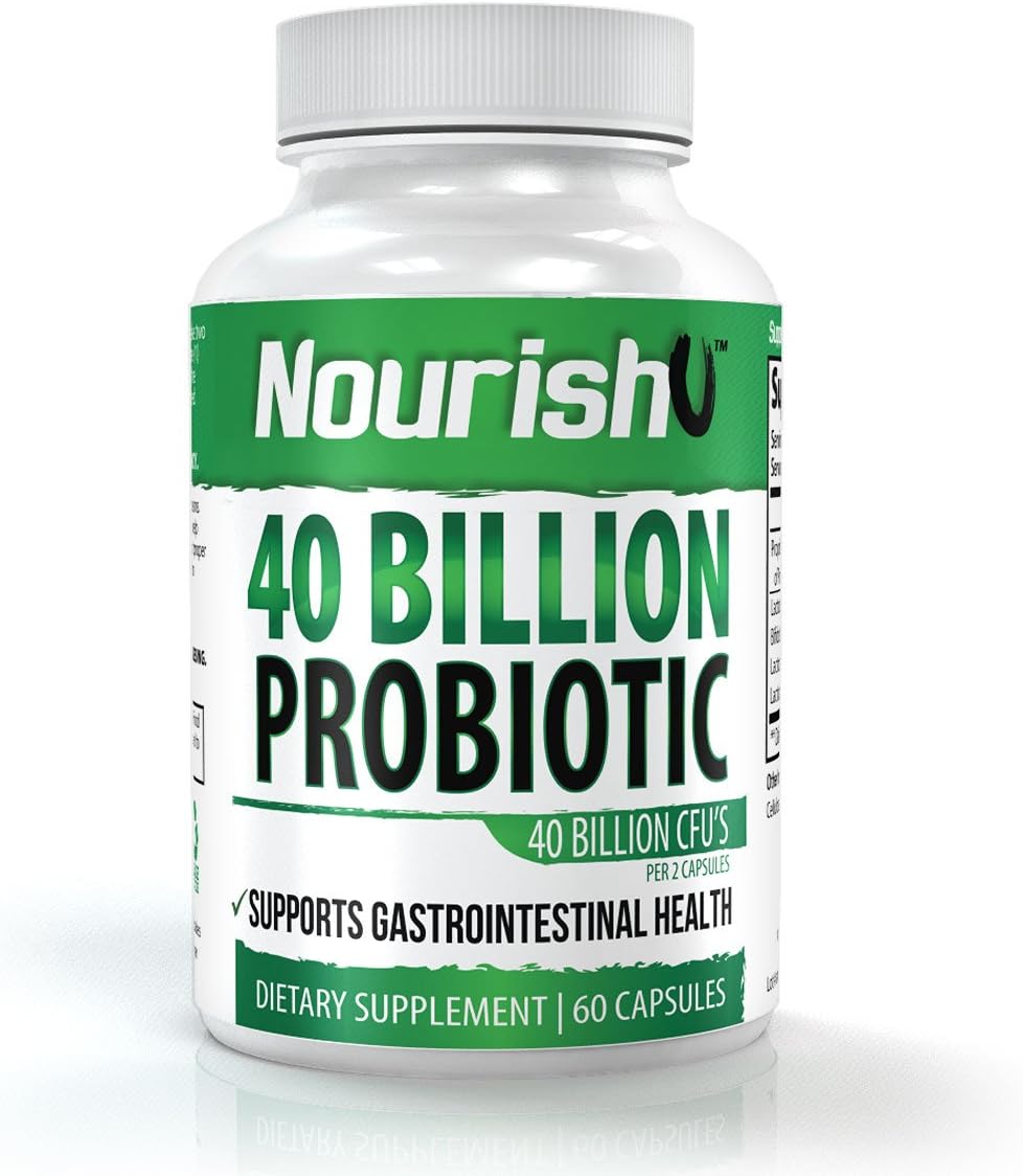 Premium Probiotics Supplement โ Improve Digestion and Boost Immune System - Scientifically Formulated Probiotics for Women & Men - 40 Billion CFU Blend โ Easy to Swallow - Best Option only on Amazon