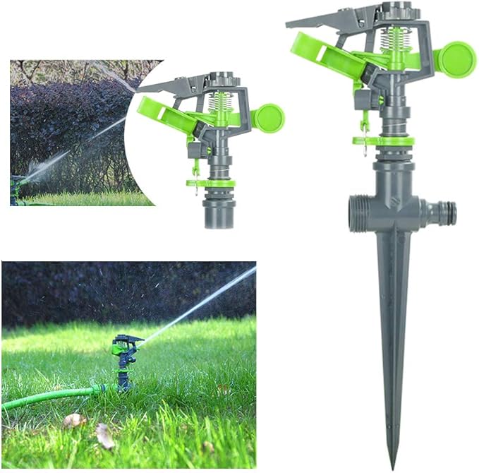 Rasensprenger,Garten Sprinkler Automatische 360 Grad Rotierende Für Rasen, Pflanzen, Blumen ...