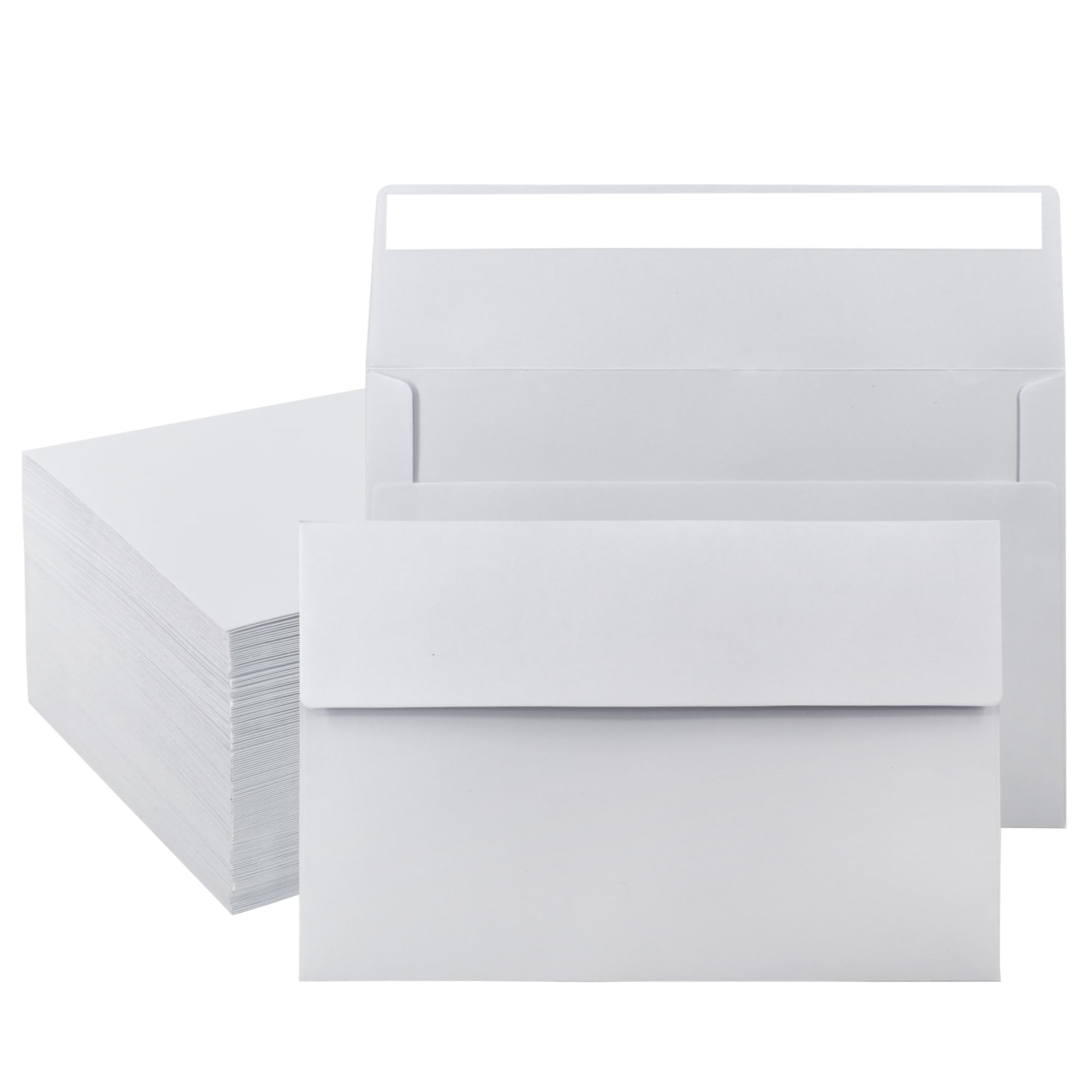 VANRA 150 Pack A9 Invitation Envelopes for 5x8 Greeting Cards 5-3/4x8-3/4 Self Seal A9 White Envelopes Bulk Gummed Flap for Wedding Invitations