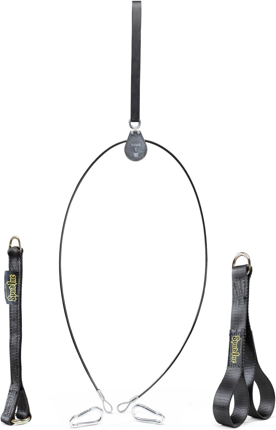 Spud Econo Pulley LAT Pulldown Machine Cable Attachment for Use with Olympic Plates