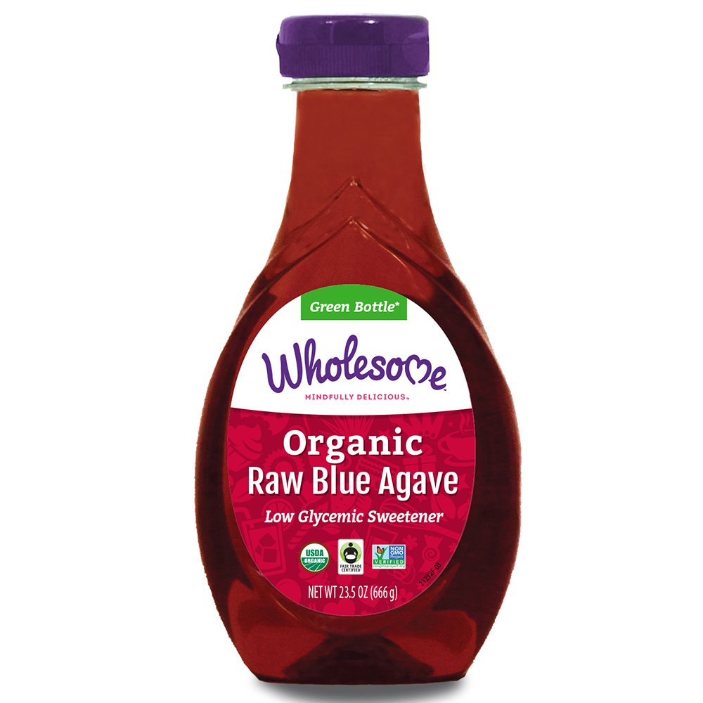 Wholesome Organic Raw Blue Agave Nectar, Syrup, Low Glycemic Sweetener