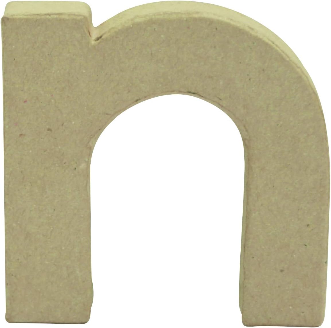 Décopatch, Ref AC826C, Papier-Maché Alphabet, Lowercase Letter "N", Fun to Decorate Using Décopatch Papers, Glue & Varnish
