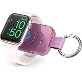 Portable Charger for Apple Watch,Wireless Magnetic iWatch Charger Fast Charging Keychain Travel Accessories 1000mAh Power Bank Smart Watch Chargers for Apple Watch 11/10/9/8/7/6/SE/5/4/3/Ultra 3 2