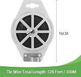tenn well Garden Wire with Cutter 328 Feet Plant Twist Ties Black view 5