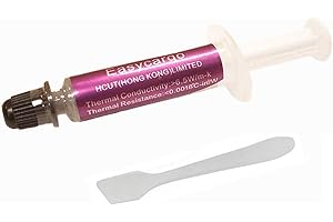 Easycargo 6.5 W/m-k Thermal Paste Kit, High Performance Thermal Grease Compound for Cooler Heatsink Interface Computer Proces