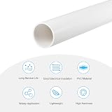 Sourcing Map PVC Rigid Tube 36mm ID 40mm OD 0.35m White High Impact Tubing view 3