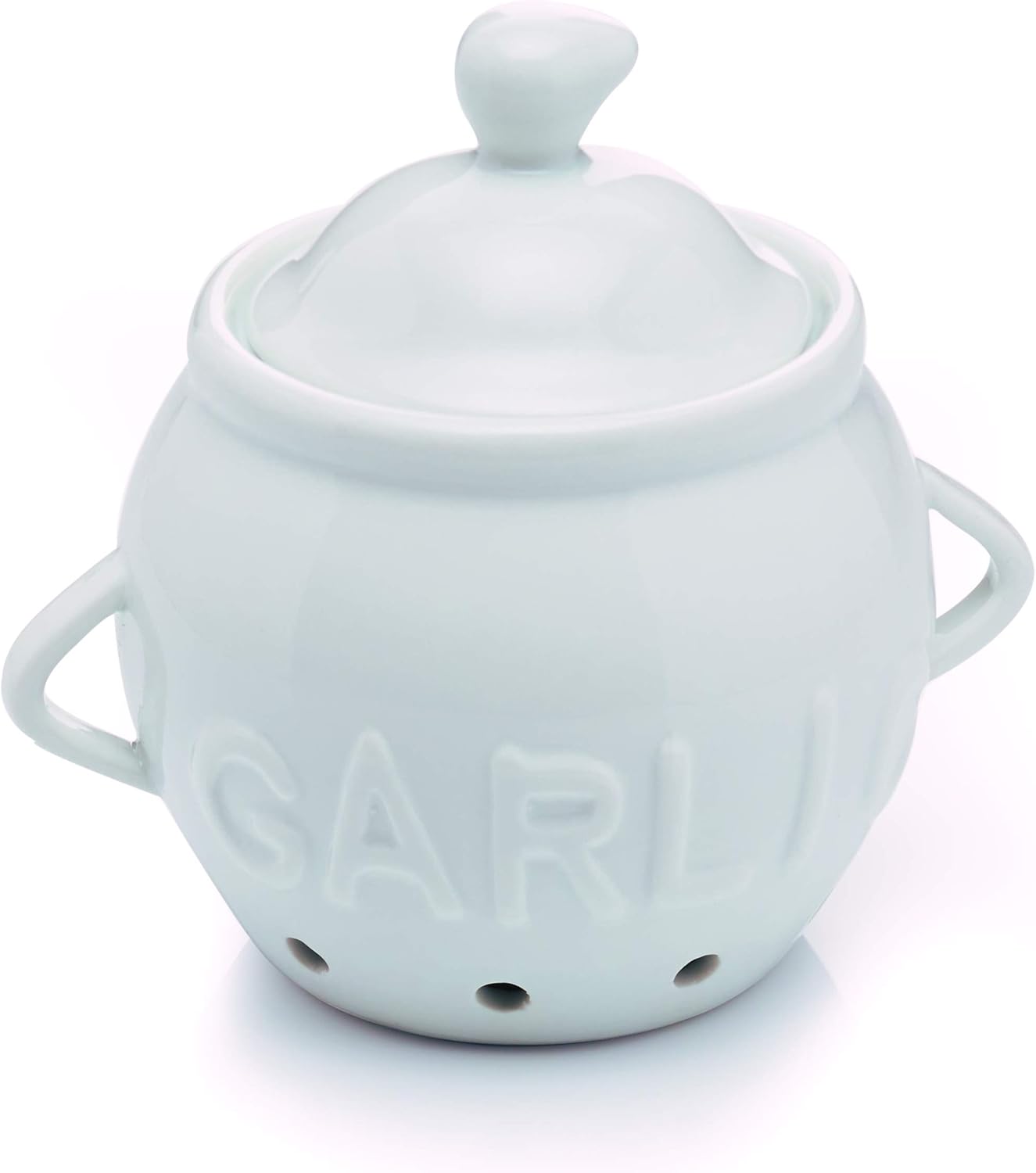 KitchenCraft Garlic Storage Pot, Porcelain Home & Kitchen