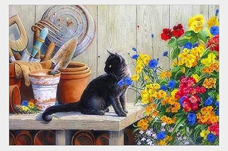 famous black cat painting