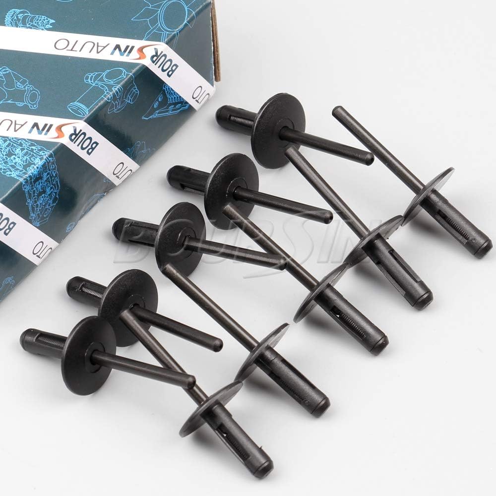 Boursin 50Pcs Wheel Arch Trim Panel Fixed Cover Clamps Fastener Retainers Expanding Blind Rivet for BMW X3 F25 X5 E70 X6 E71 2006-
