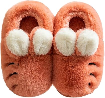 Watwass Chaussons Bebe Garcon Chaudes Hiver Pantoufle Fille 21 32 Peluche Chaussures Pour La Maison Souple Orange Amazon Fr Chaussures Et Sacs