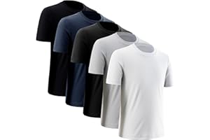 BVNSOZ Boys' Athletic Shirts Performance Sports T-Shirts Moisture Wicking Shirts for Boys