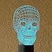 Play Time Generic 3D Illusion Light Skull LED Table Lamp Night Light, 7 Color Change Touch Switch Table Desk LED Light