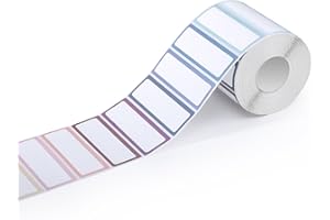 WSICSE 1000Pcs Removable Food Labels, Colored Freezer Labels Stickers Waterproof Oil for Food Containers, Classroom, Storage (10 Colors)