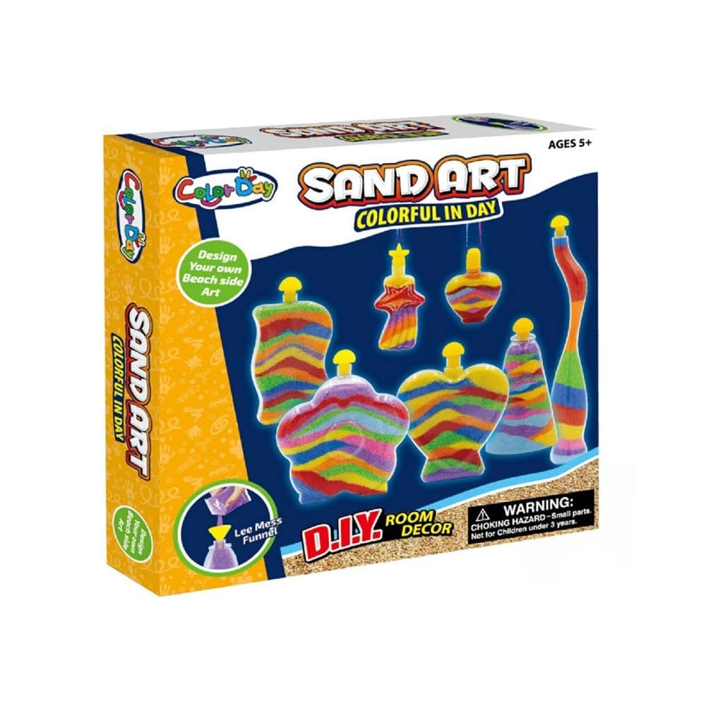 Playwrite Colourful Make Your Own Sand Art 7 Bottle Set