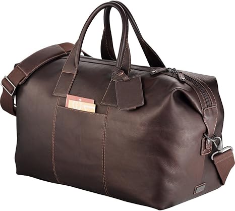 kenneth cole colombian leather weekender duffel