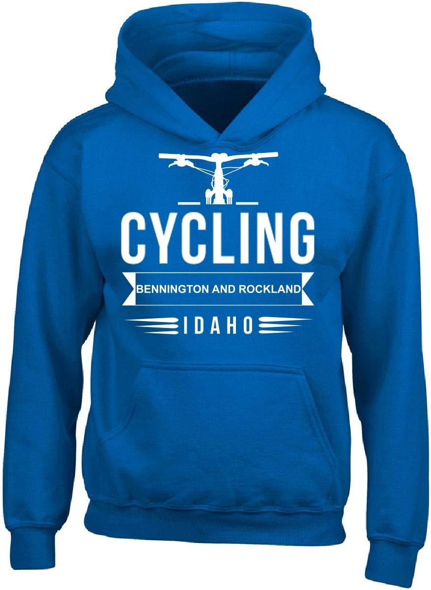 KewlCover Bennington and Rockland Idaho Cycling Two Wheel Riding - Adult Hoodie