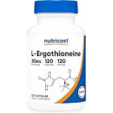 Nutricost L-Ergothioneine Supplement 30mg, 120 Capsules, Gluten-Free, Vegan | Mushroom Derived Amino Acid, GMO-Free