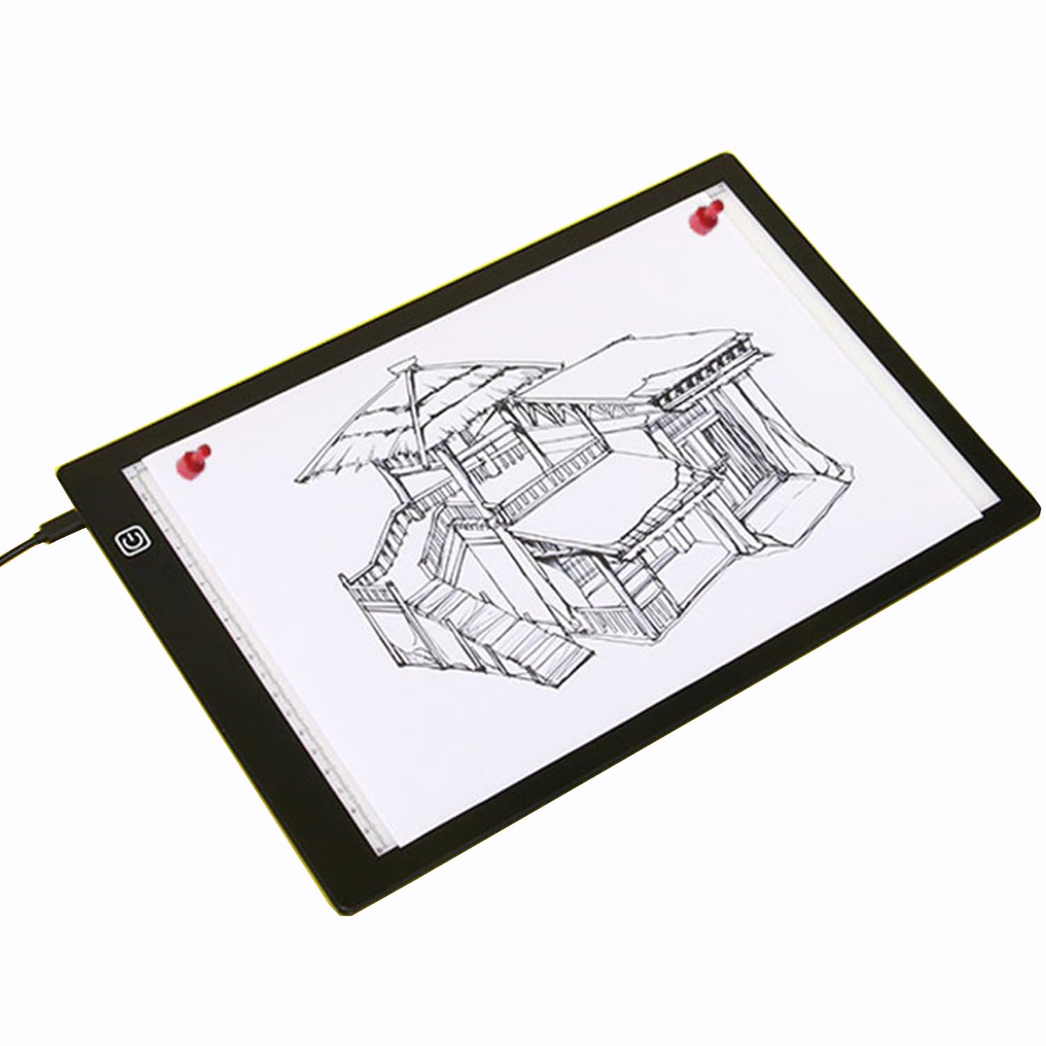 LED Light Pad, Animation Tracer Light Box Drawing Copier Desk Eye Protection Design A4 Touch Lightness Adjustable Smart for Artist Professional Carton Make Sketch Education Design (Professional)