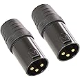 SIRS-E 2-Pack - CPoint DMXterminator XLR 3 Pin DMX Terminator 120 Ohm XLR3-TERM