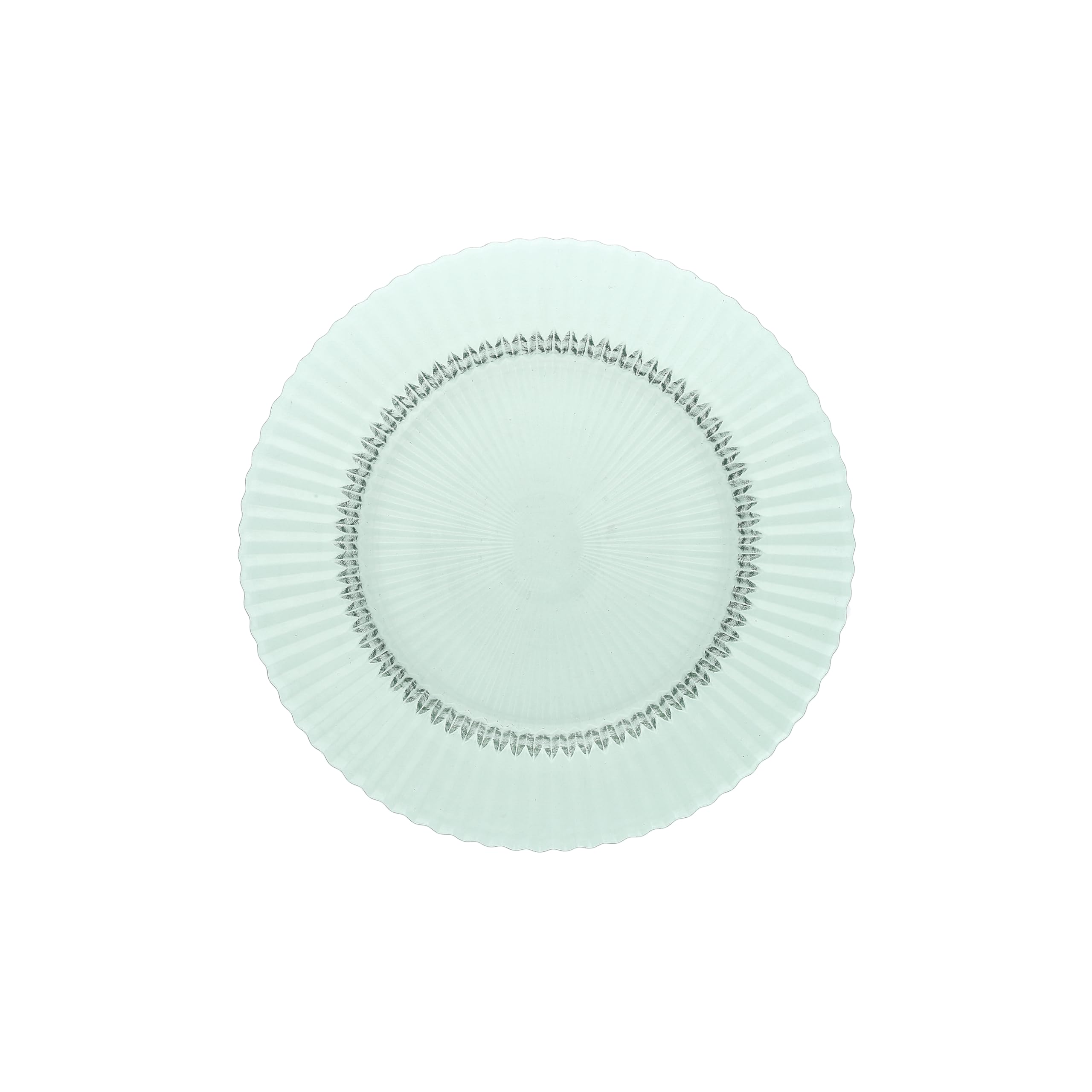 Fortessa Archie Glass, 10.6 Inch Dinner Plate (Set of 4), Verde Green
