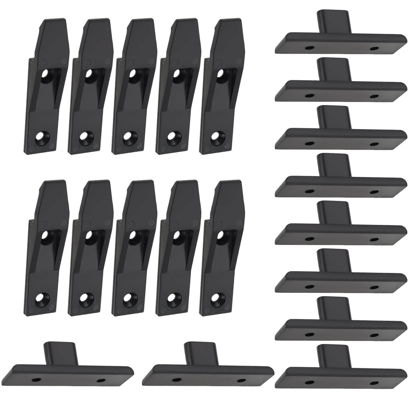 SG Store 10 Sets Kitchen Plinth Clips Kickboard Clips Drop On Hook On Push in Plinth Fasteners for Securing Trims and Cladding Directly to Walls