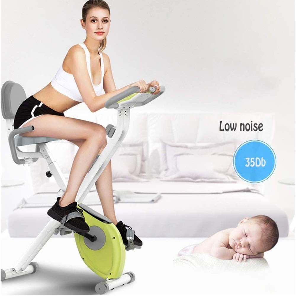 Xesvk Exercise Bike,Health & Fitness Magnetic Bike Exercise Bike, 220lb High Weight Capacity, Cross Training, Arm Exercisers, LCD Display with Pulse