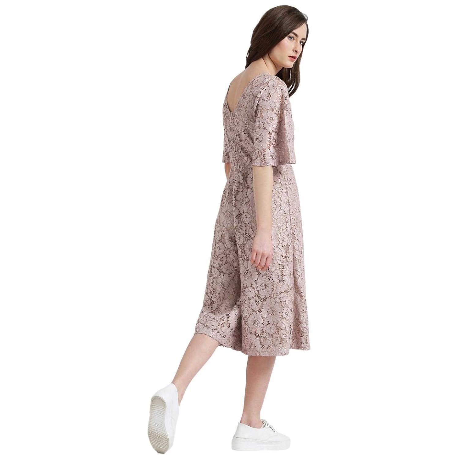 zink london womens round neck lace jumpsuit