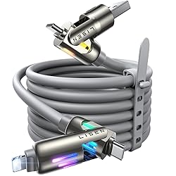 LISEN USB C to Lightning Cable, 240W 4 in 1