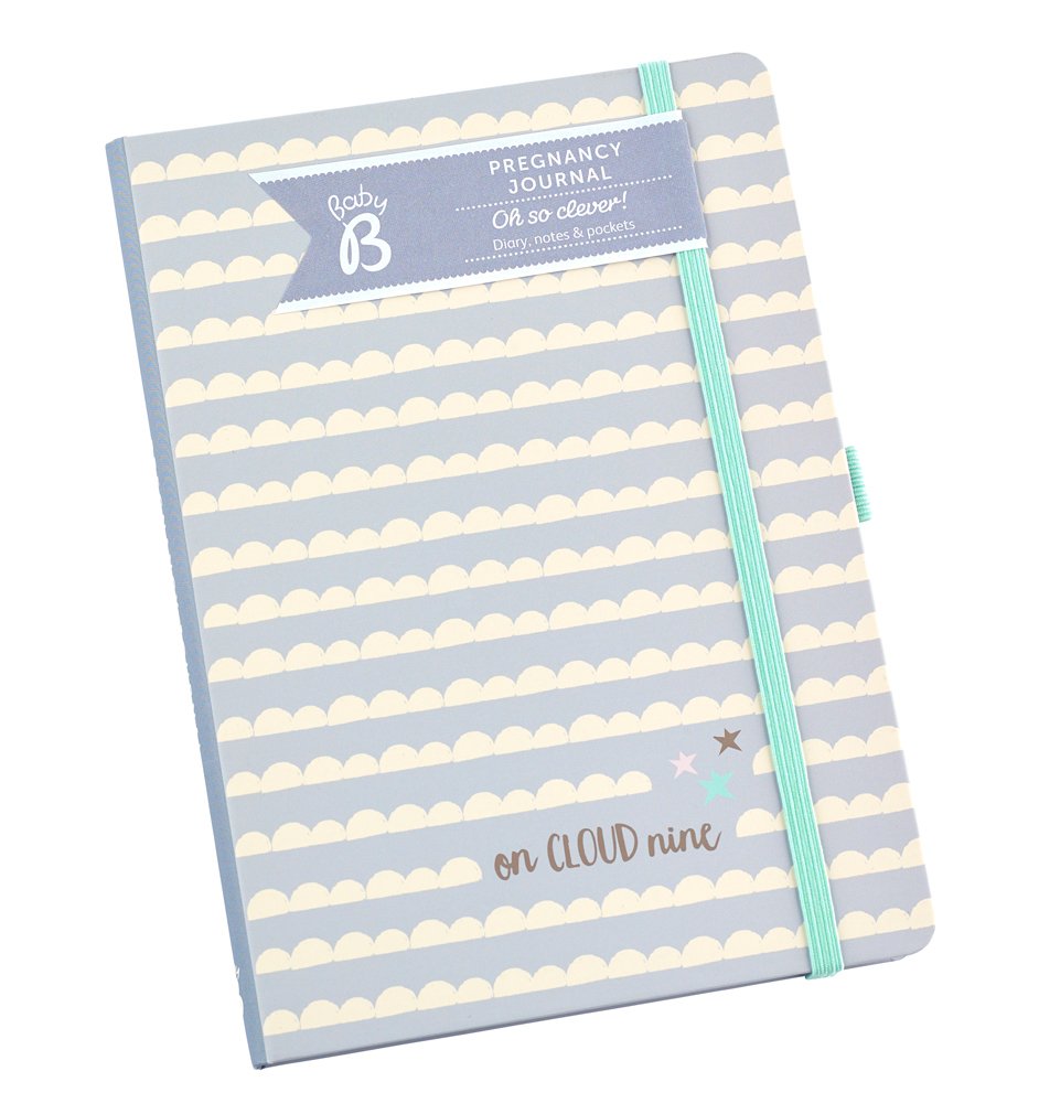 Busy B 6591 Clouds Pregnancy Journal Book, Grey