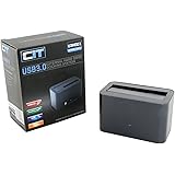 CiT 2.5/3.5 inch USB 3.0 SATA Aluminium Docking Station - Gunmetal Grey