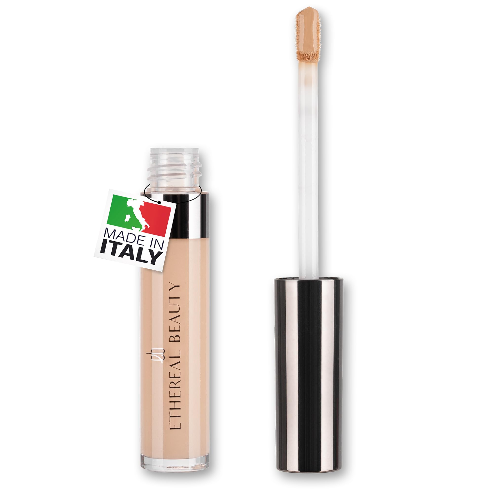 Ethereal Beauty Liquid Concealer 5ml - Neutral, for Dark Circles and Imperfections - Medium to High Coverage, Anti-Aging with Antibacterial & Antioxidant Ingredients