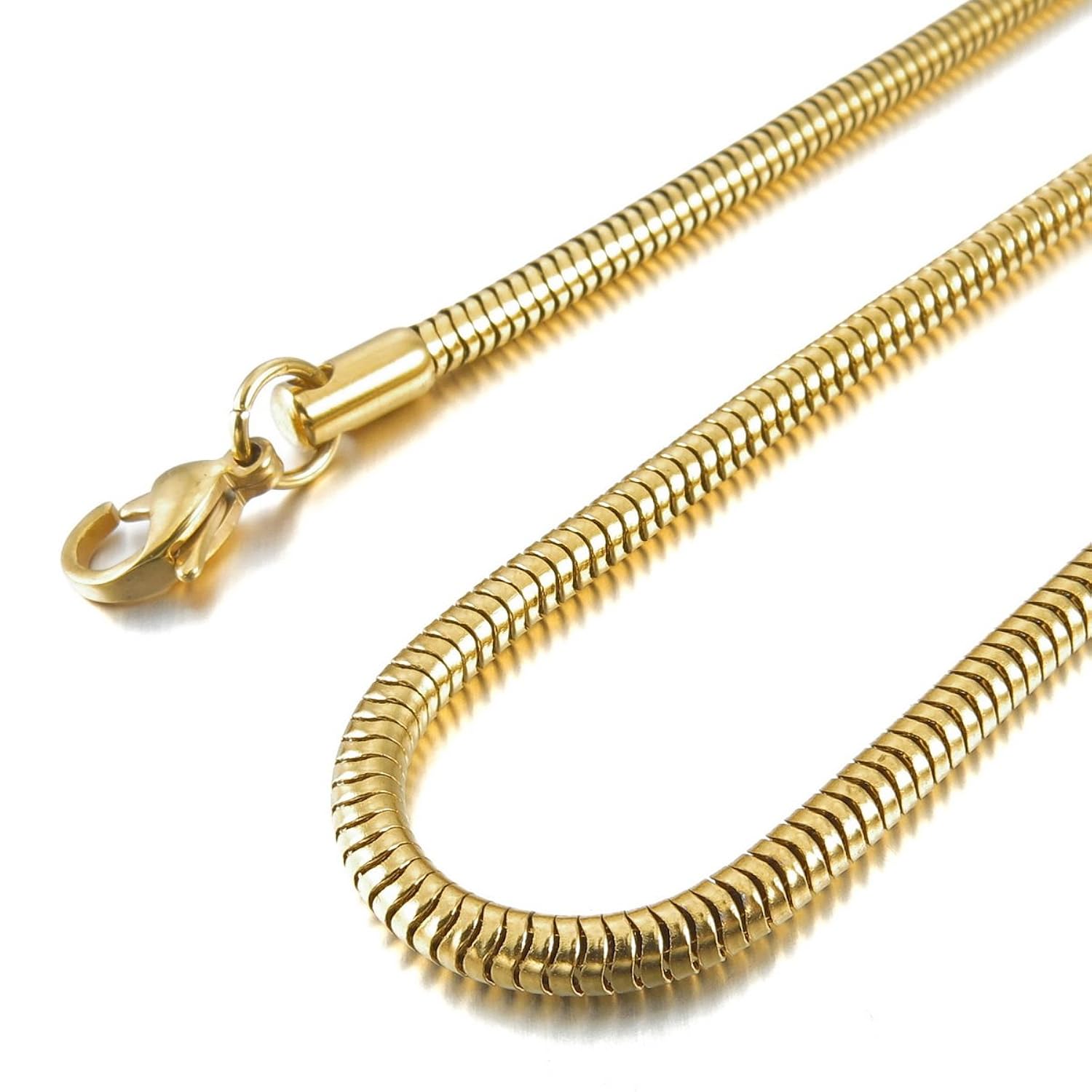 MunkiMix mm Ancho Acero Inoxidable Collar Serpiente Snake Cadena Eslabones Link Enlace