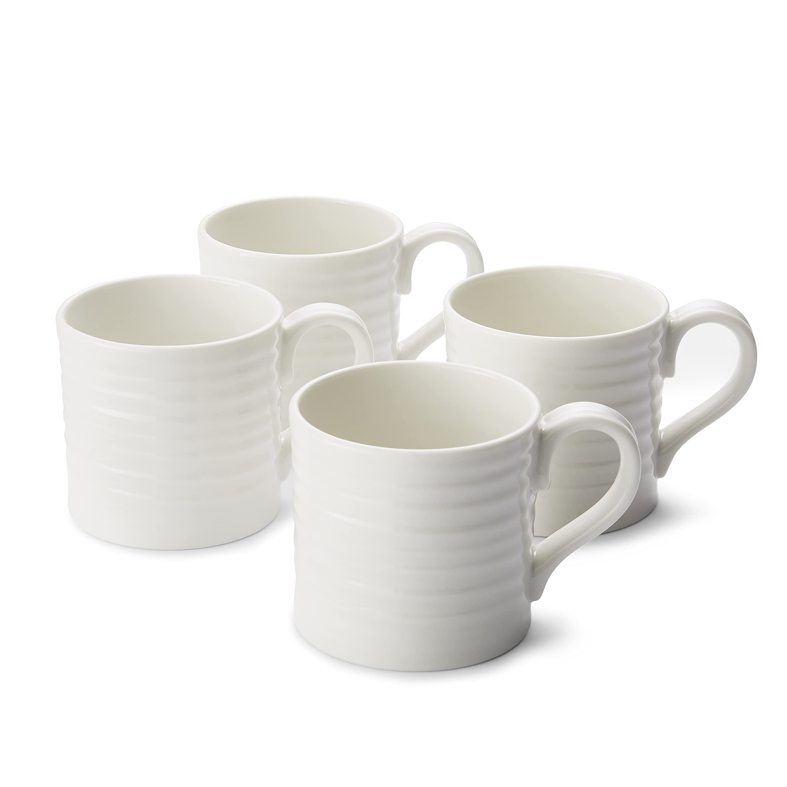 Portmeirion Sophie Conran Short Mug, Porcelain, White, 10.5 x 7 x 7 cm