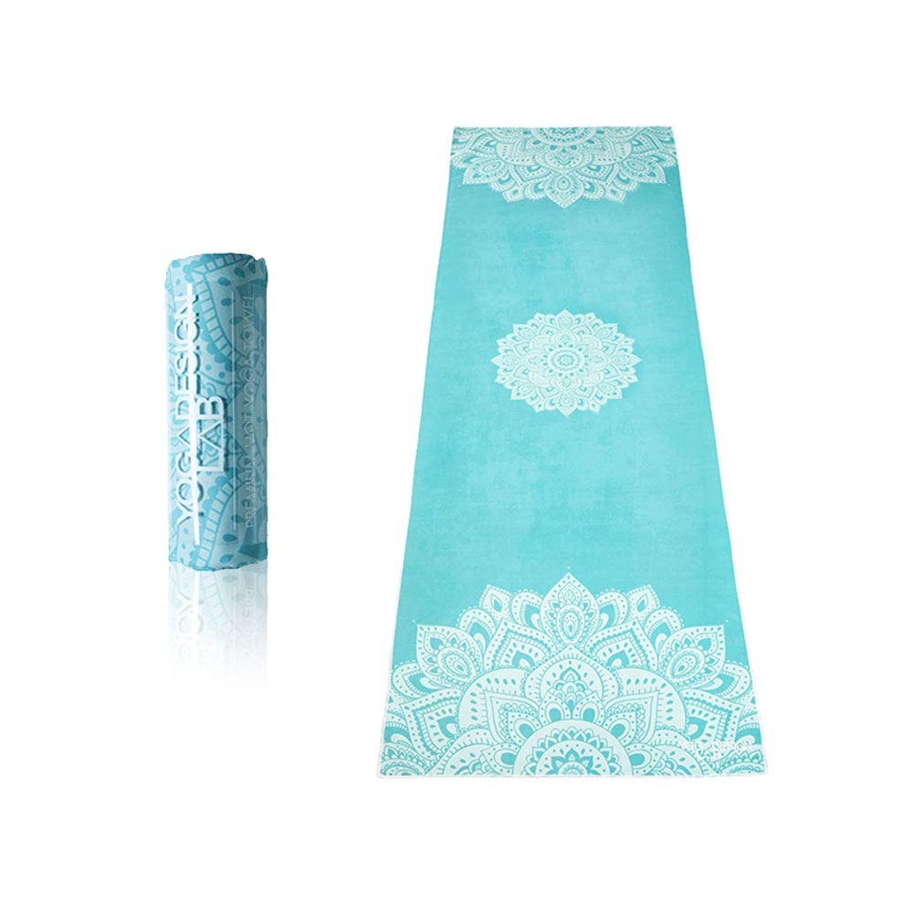 YOGA DESIGN LABS MAT TOWEL Mandala Turquoise