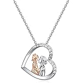 Mother Daughter Necklace Jewelry-Mom and Daughter Gifts-Mom Daughter Birthday Christmas Mothers Day Valentines Gifts