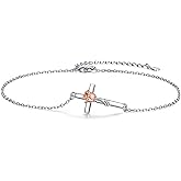 SOLOLIKE Infinity Ankle Bracelets for Women Sterling Silver Love Heart/Rose Flower/Sunflower Anklets -Summer Beach Ankle Chain Jewelry Gifts for Mom Women Wife Girlfriend