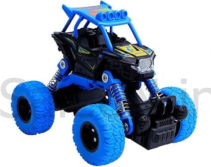 SaleOn Unbreakable Diecast Mini Monster Truck Pull Back Mechanism with Rubber Tyre and Jumper (Assorted Color)-979