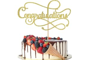 Crseniny Congratulations Cake Topper,Congratulations 2025 Graduation Cake Topper,Graduation, Wedding, Retirement, Birthday, Anniversary, Celebration Party Decorations Supplies