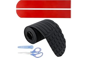 Car Rear Bumper Protector, Rear Bumper Protector Guard with Scissors, Trunk Anti-Collision Strip 44.68*3.34 Inch, Cuttable Ru