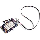 Vera Bradley womens Premium Cotton Zip Id Pouch W/Breakaway Lanyard