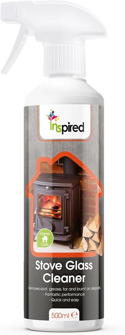 Inspired Stove Glass Cleaner 500ml - Removes Soot, Grease & Tar