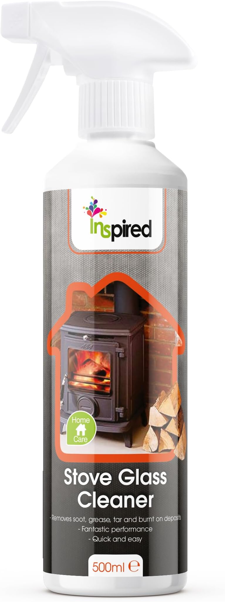 Inspired Stove Glass Cleaner 500ml - Removes Soot, Grease & Tar