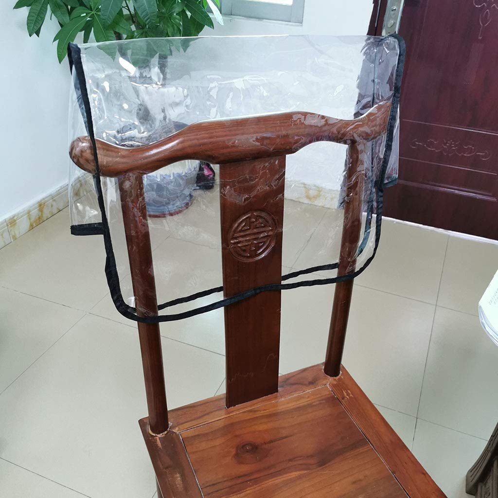 Nobranded 2pcs Barber Chair Back Covers Hair Salon Spa Professional Plastic PVC Cover: Beauty