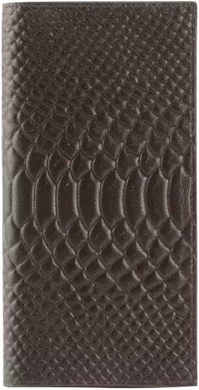Men's Long Crocodile Wallet Genuine Leather (black)