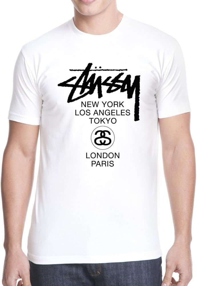 sososo Stussy Personality Cool White Men's T-Shirt, [Stussy] Stussy T-Shirt