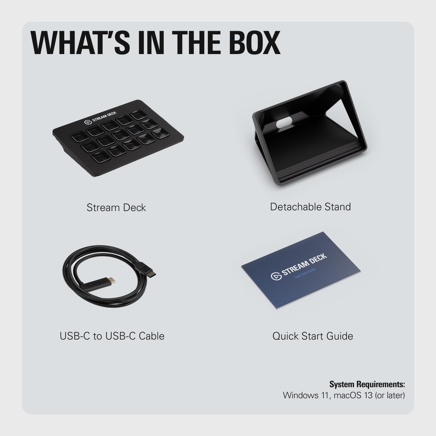 Elgato Stream Deck MK.2 – Studio Controller, 15 macro keys, trigger actions in apps and software like OBS, Twitch, ​YouTube and more, works with Mac and PC