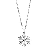Boma Jewelry Sterling Silver Snowflake Necklace, 16 inches